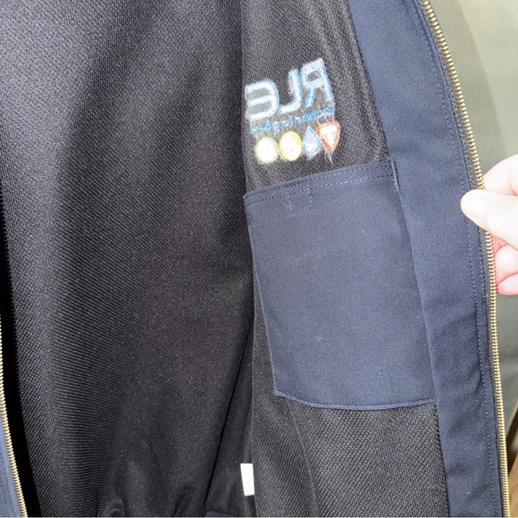 Carhartt Jacket Men’s Large Blue W/ Hood & Inside Pockets / Has A Company Logo - Picture 7 of 10